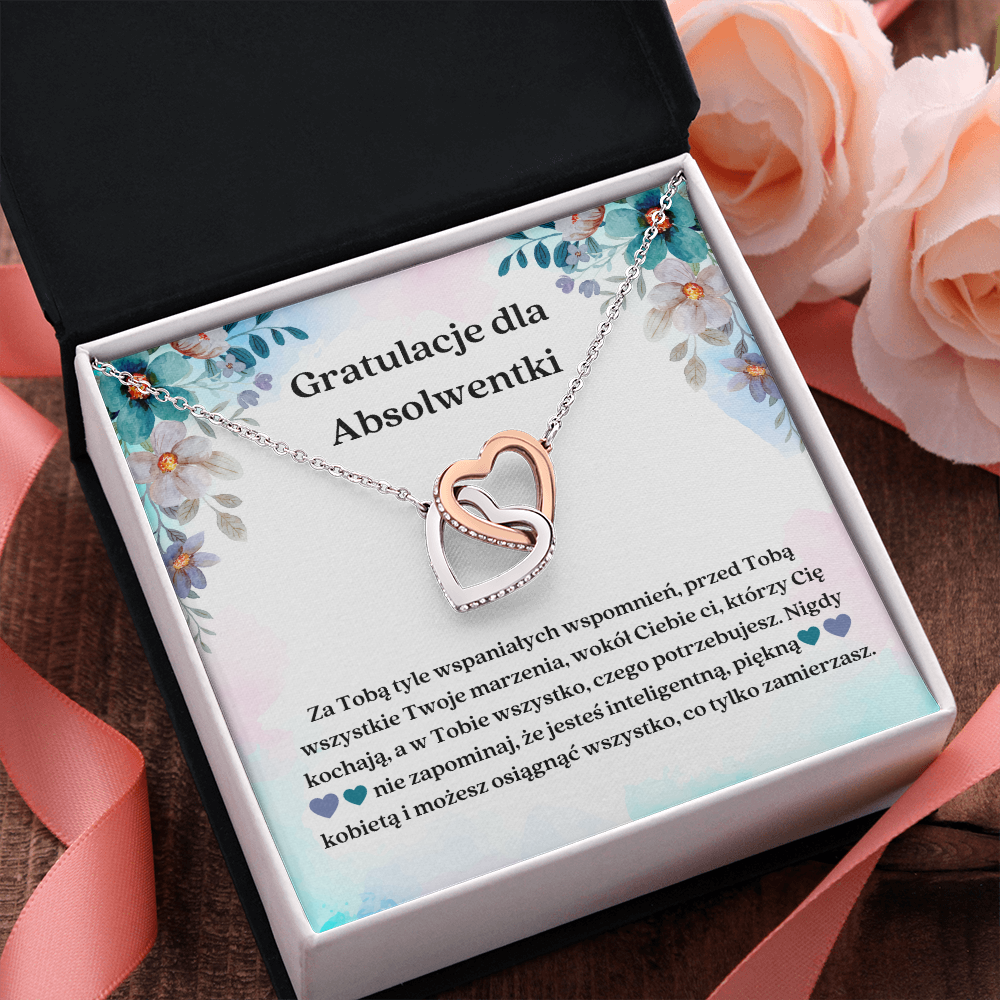 Gratulacje Dla Absolwentki Naszyjnik Polish Graduation Necklace Card