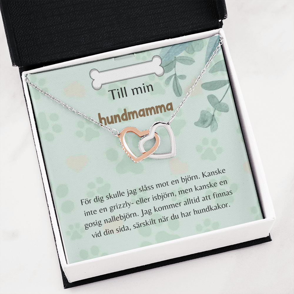 Hundmamma Halsband Swedish Dog Mom Necklace Card