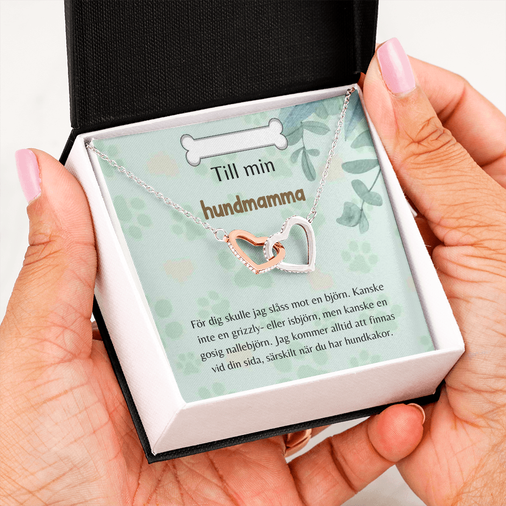 Hundmamma Halsband Swedish Dog Mom Necklace Card