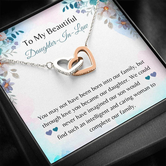 daughter-in-law message card necklace