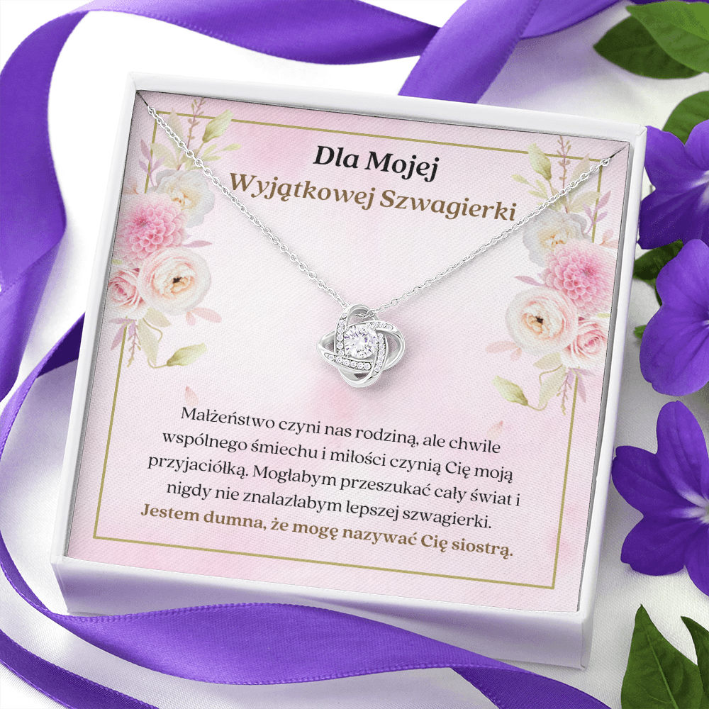 Szwagierki Naszyjnik Prezent Polish Sister-In-Law Necklace
