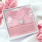 granddaughter message card necklace