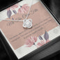 French daughter message card necklace