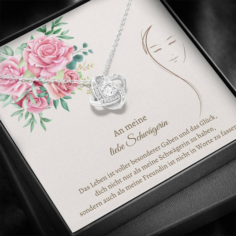 best Schwägerin gift, necklace for Schwägerin, German quotes
