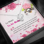 Latina dog aunt necklace card