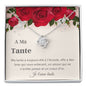 tante necklace gift, bling aunt jewellery, French gift