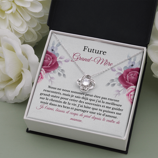 French Future Grand-Mère pendant necklace present for future grandmother