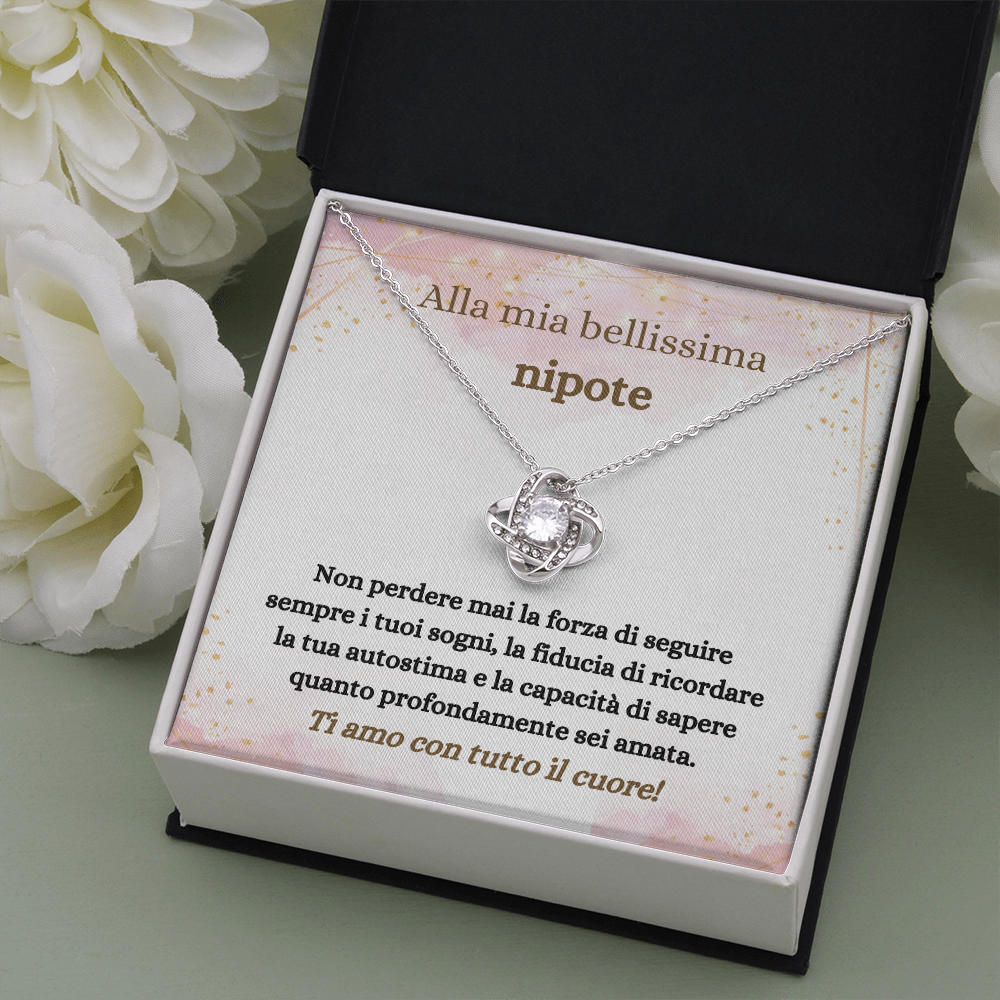 Nipote Collana Regalo Italian Granddaughter Necklace Card