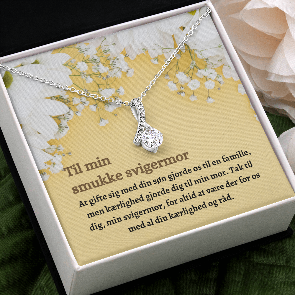 Svigermor Halskæde Gave Danish Mother-In-Law Necklace Card