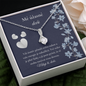 Dceři Náhrdelník Dárek Czech Daughter Necklace Card
