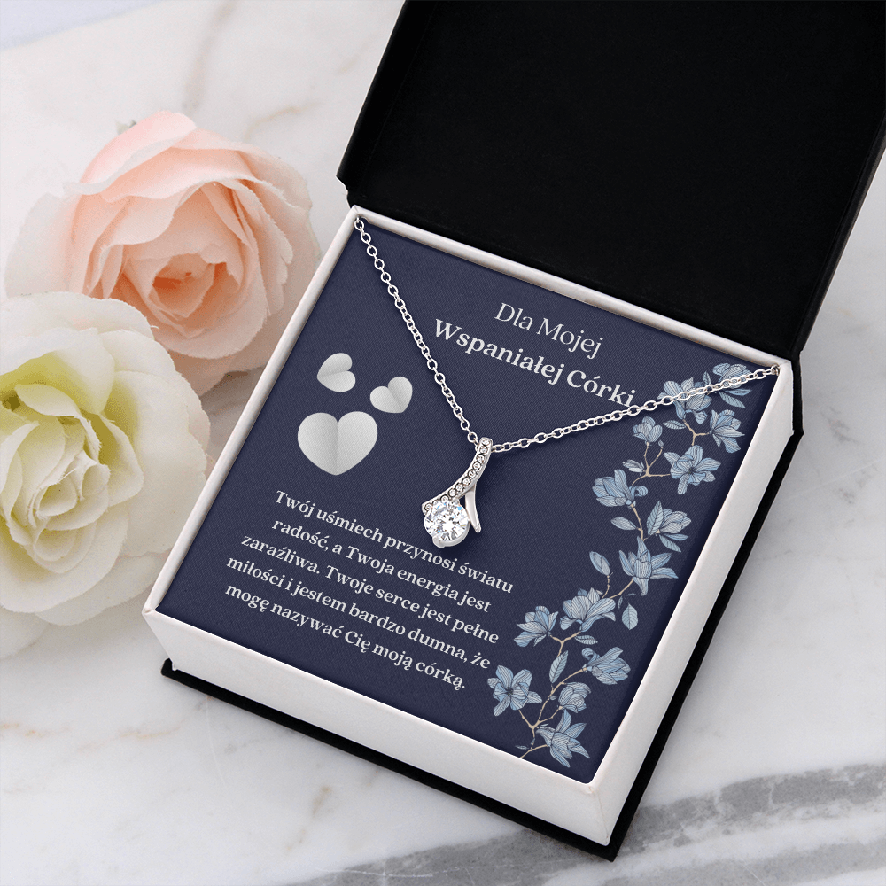 Wspaniałej Córki Naszyjnik Polish Daughter Necklace Gift