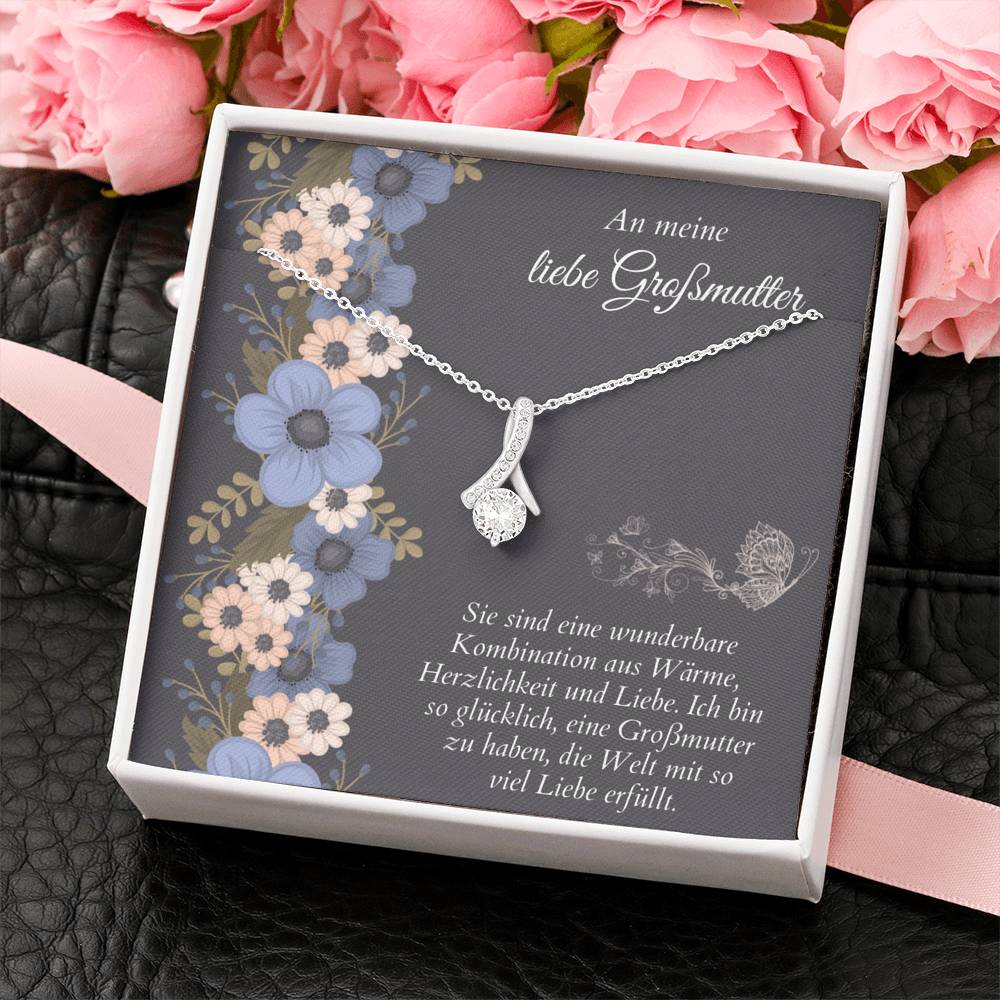 Großmutter schmuck, gift for grandma, German message card