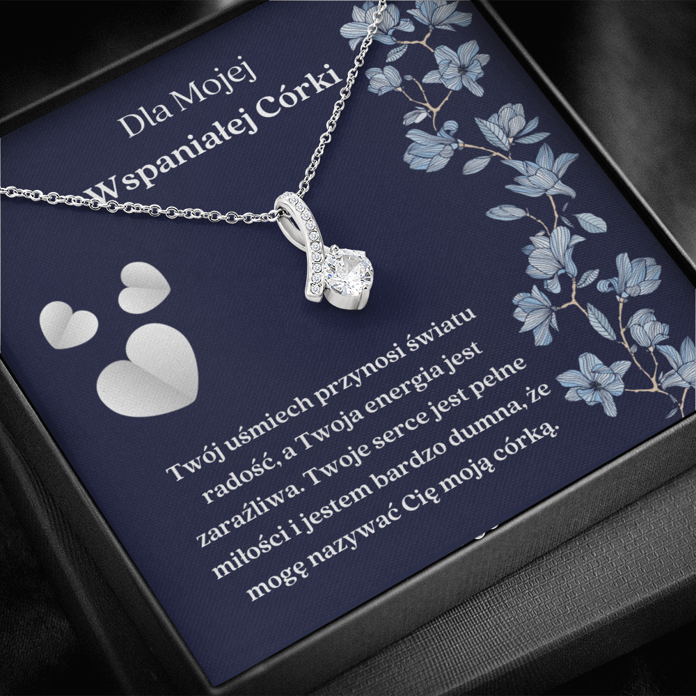 Wspaniałej Córki Naszyjnik Polish Daughter Necklace Gift