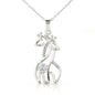 giraffe mom message necklace