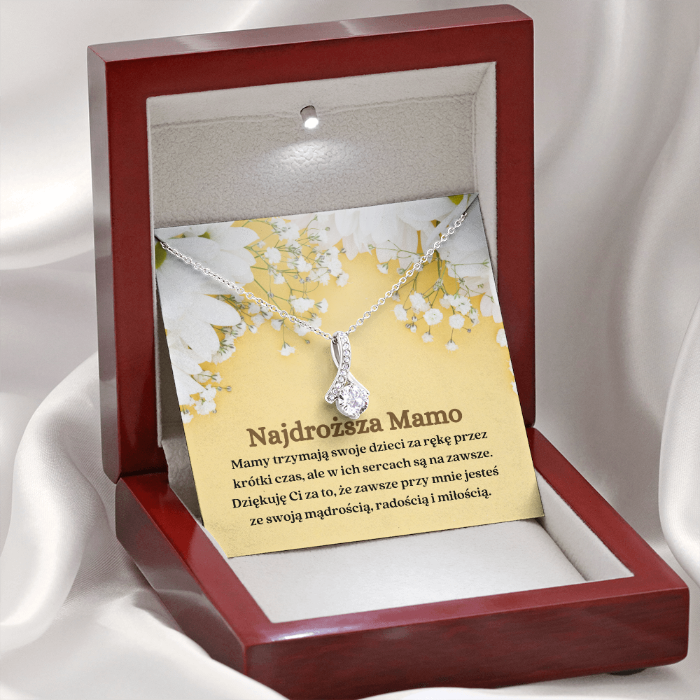 Mamo Naszyjnik Prezent Polish Mom Necklace Card