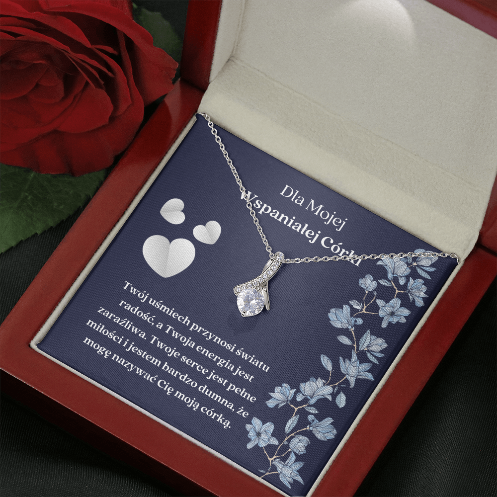Wspaniałej Córki Naszyjnik Polish Daughter Necklace Gift