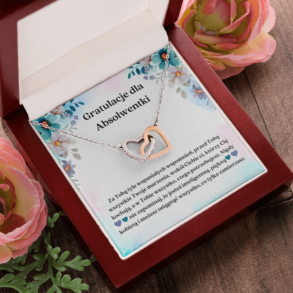 Gratulacje Dla Absolwentki Naszyjnik Polish Graduation Necklace Card