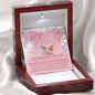 luxury French girlfriend wife necklace card