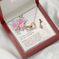 sister wedding necklace card