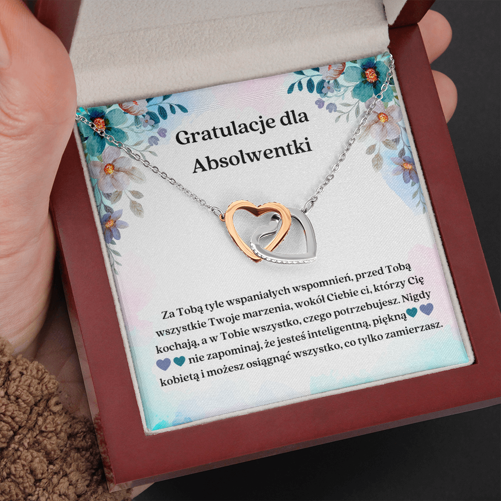 Gratulacje Dla Absolwentki Naszyjnik Polish Graduation Necklace Card