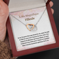 Magnifique Filleule Collier French Goddaughter Necklace Card