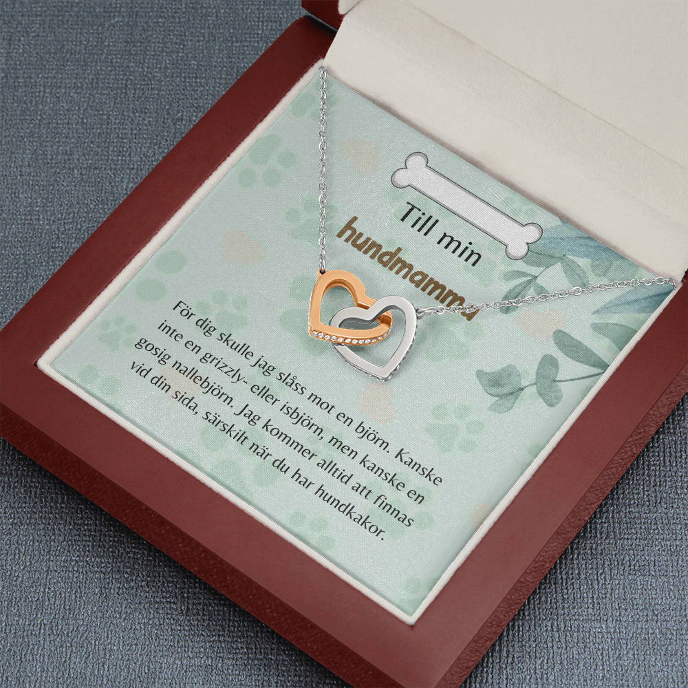 Hundmamma Halsband Swedish Dog Mom Necklace Card