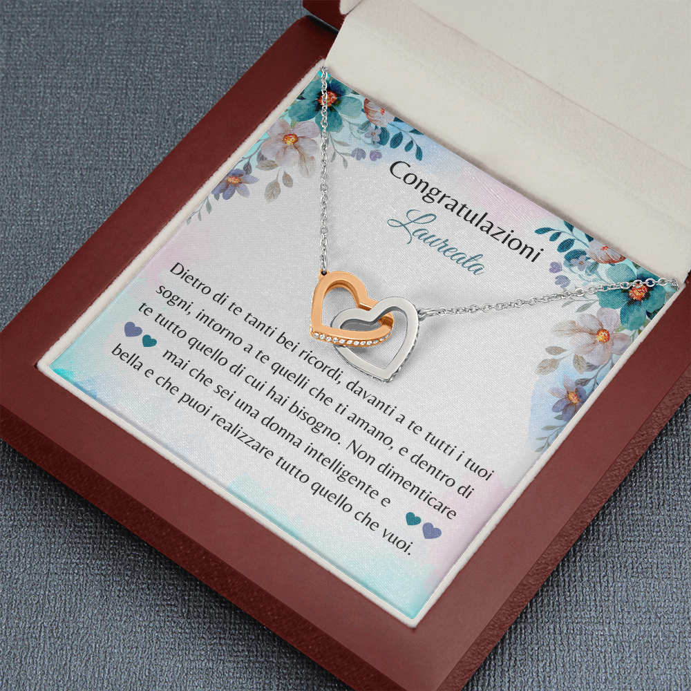Congratulazioni Laureata Collana Italian Graduation Necklace Gift