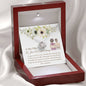 Fille boda día collar francés tarjeta hija francesa novia regalo
