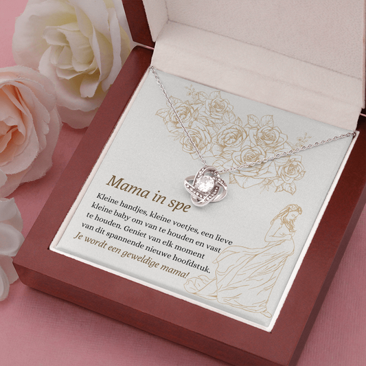 Mama In Spe Ketting Geschenk Dutch Mother To Be Necklace Card