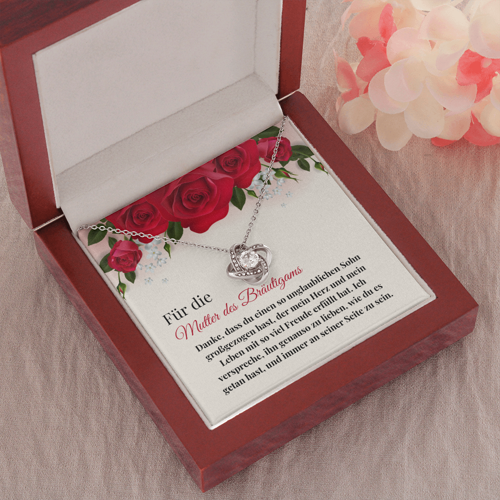 Mutter Des Bräutigams Halskette German Mother Of The Groom Necklace Card