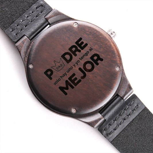 Special Gift For your Dad Engraved Wooden Watch