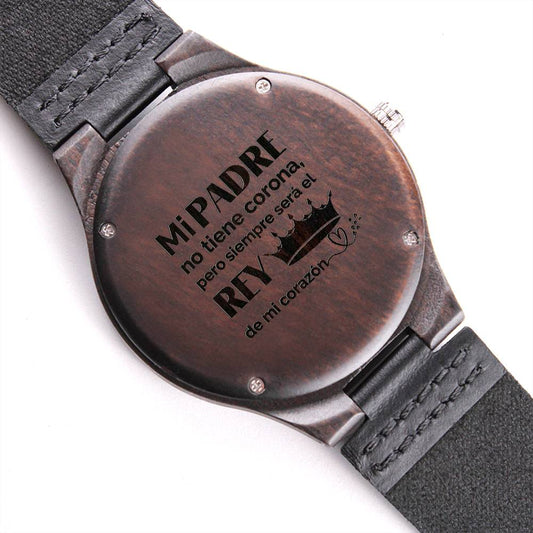 Give this Accessory for Dad Engraved Wooden Watch