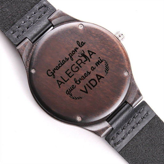 Give your Boyfriend/ Husband this Engraved Wooden Watch