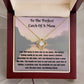 Fishing Mom Necklace Card Gift Fisherwoman Mother Jewelry