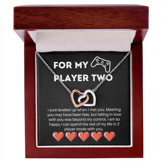 Gamer Wife Girlfriend Message Card Necklace Gift