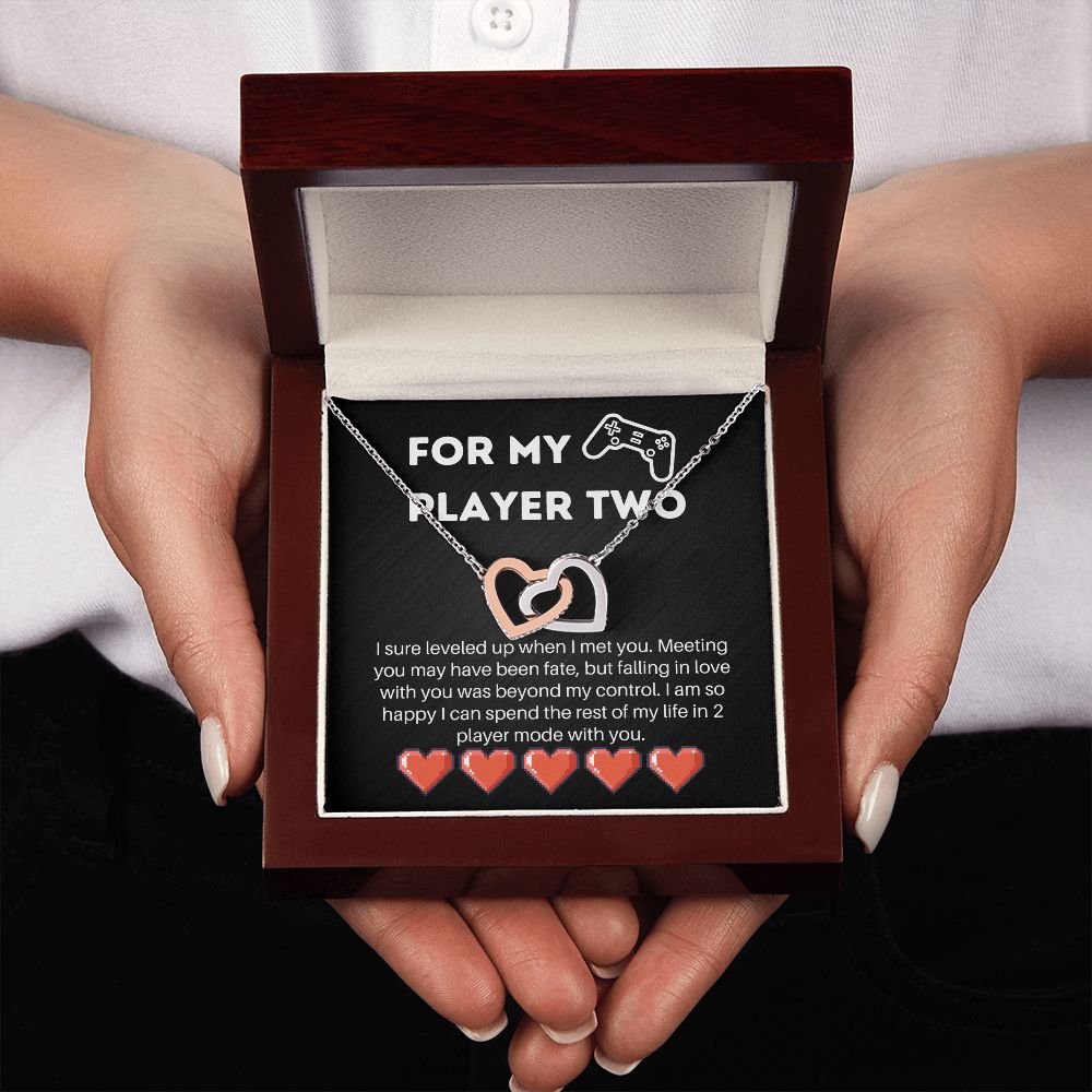 Gamer Wife Girlfriend Message Card Necklace Gift