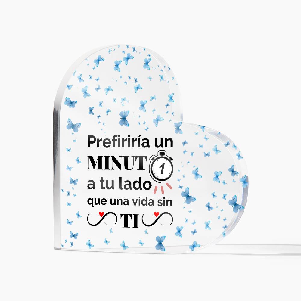 Regalo Placa Acrílica para esa Persona Especial Printed Heart Shaped Acrylic Plaque!