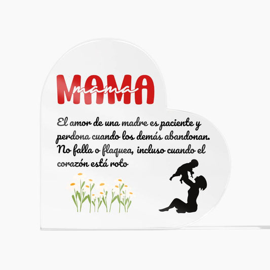 Acrylic Plaque El Regalo Ideal para tu madre Placa de Acrílico