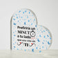 Regalo Placa Acrílica para esa Persona Especial Printed Heart Shaped Acrylic Plaque!