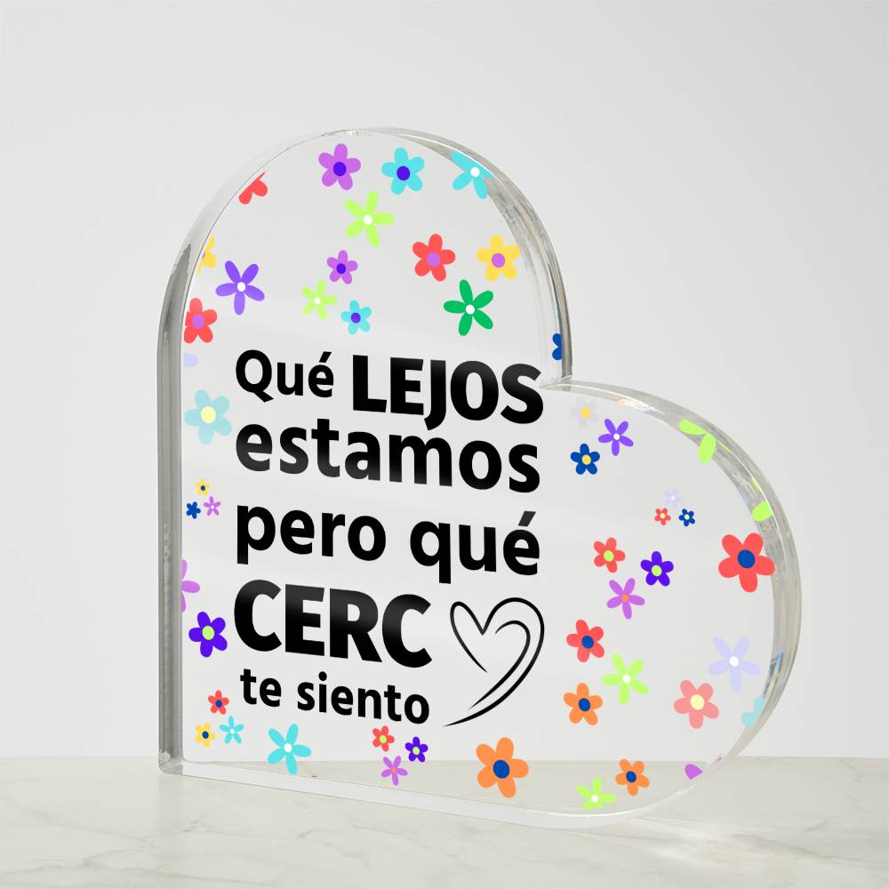 Amazing Printed Heart Shaped Acrylic Plaque Regalo Placa De Acrílico Forma de Corazón