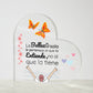 Hermosa Placa de Acrílico en forma de Corazón para regalar a tu Ser querido Acrylic Plaque