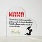 Acrylic Plaque El Regalo Ideal para tu madre Placa de Acrílico