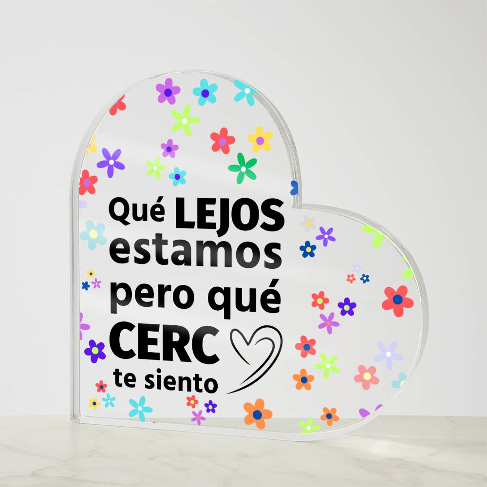 Amazing Printed Heart Shaped Acrylic Plaque Regalo Placa De Acrílico Forma de Corazón