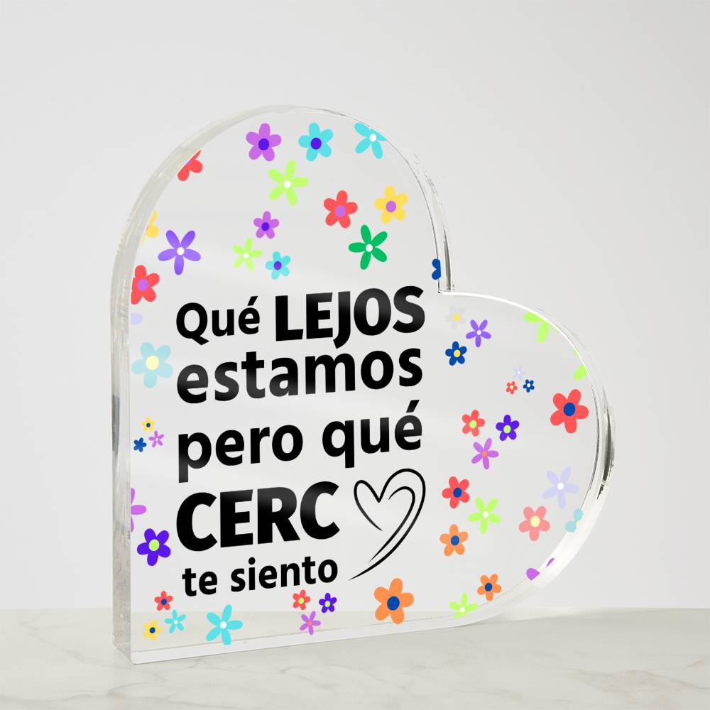 Amazing Printed Heart Shaped Acrylic Plaque Regalo Placa De Acrílico Forma de Corazón