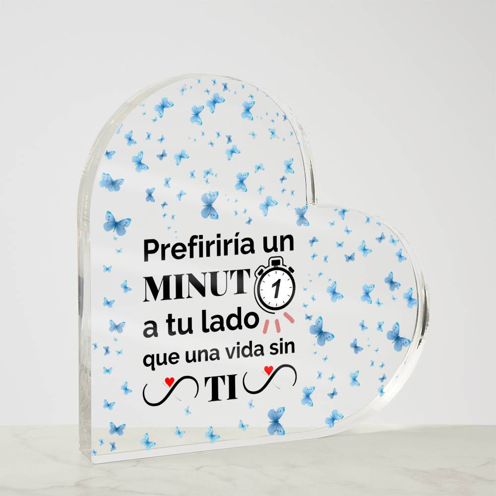 Regalo Placa Acrílica para esa Persona Especial Printed Heart Shaped Acrylic Plaque!