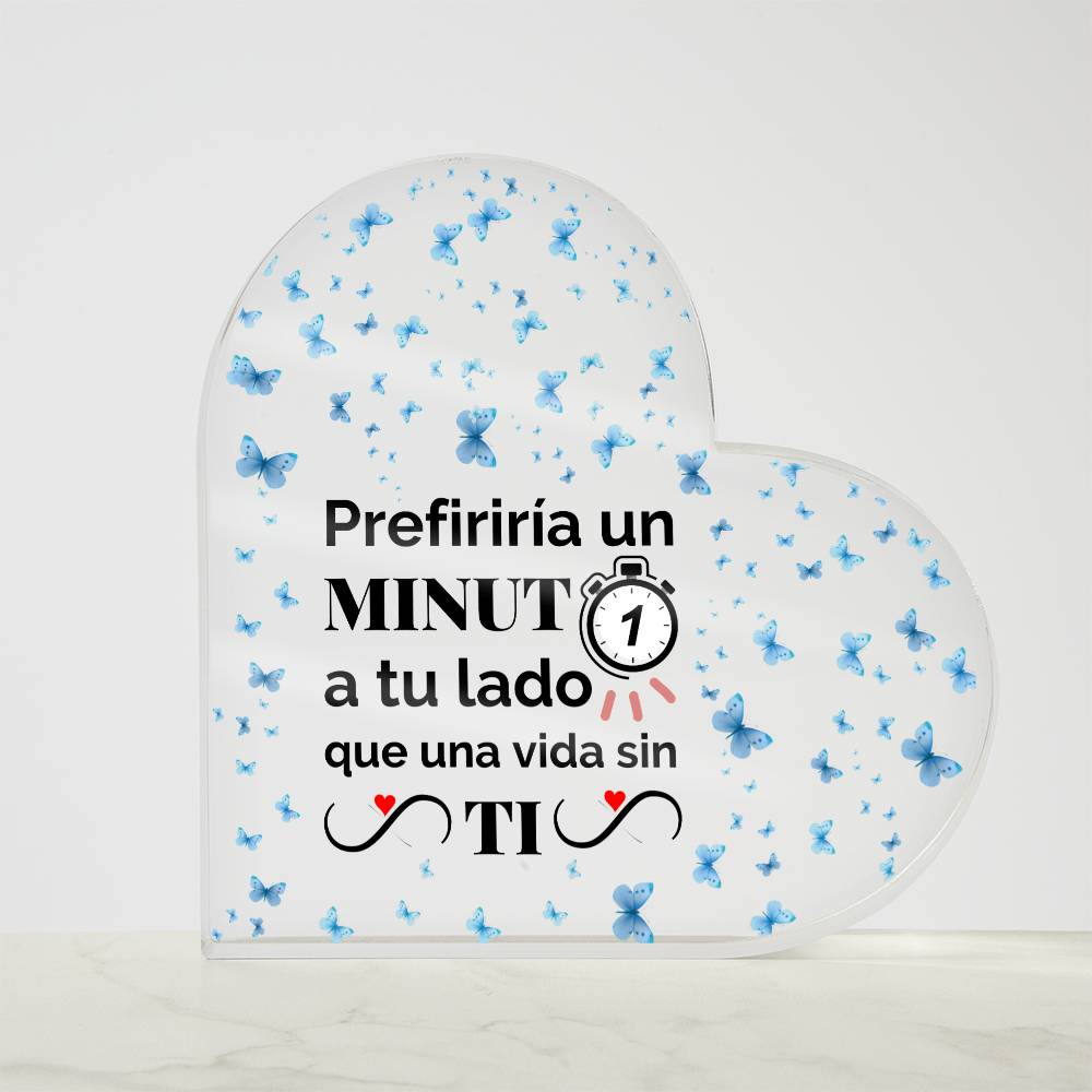 Regalo Placa Acrílica para esa Persona Especial Printed Heart Shaped Acrylic Plaque!