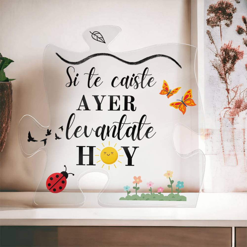 Gift Printed Acrylic Puzzle Plaque Placa de Acrílico Forma de Rompecabezas Acrylic Plaque