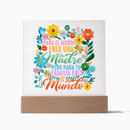 Spanish Bonita Madre Regalo Latina Mom Acrylic Plaque