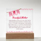 Beautiful Mother Poem Square Acrylic Plaque Gift for mother