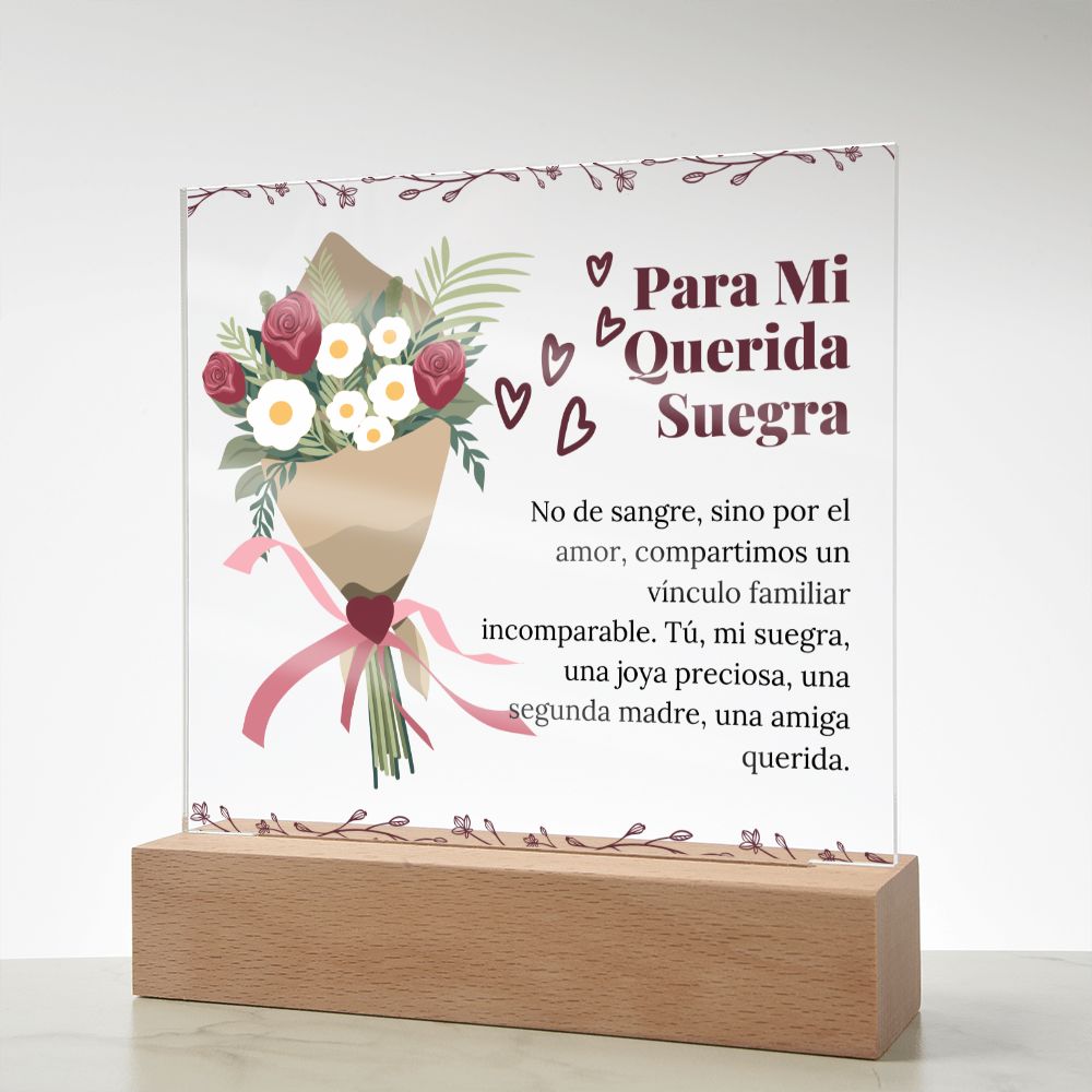 Suegra Regalo Especial y Sentimental Placa de Acrílico Cuadrada Acrylic Plaque